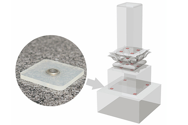 墓石用免震ゲル「泰震（たいしん）」