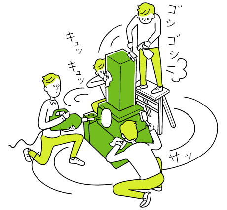 お墓を建てるのイメージイラスト